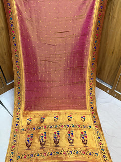 Viscose Soft Silk Aaswali Border - Shubham Paithani Yeola - Angle 1