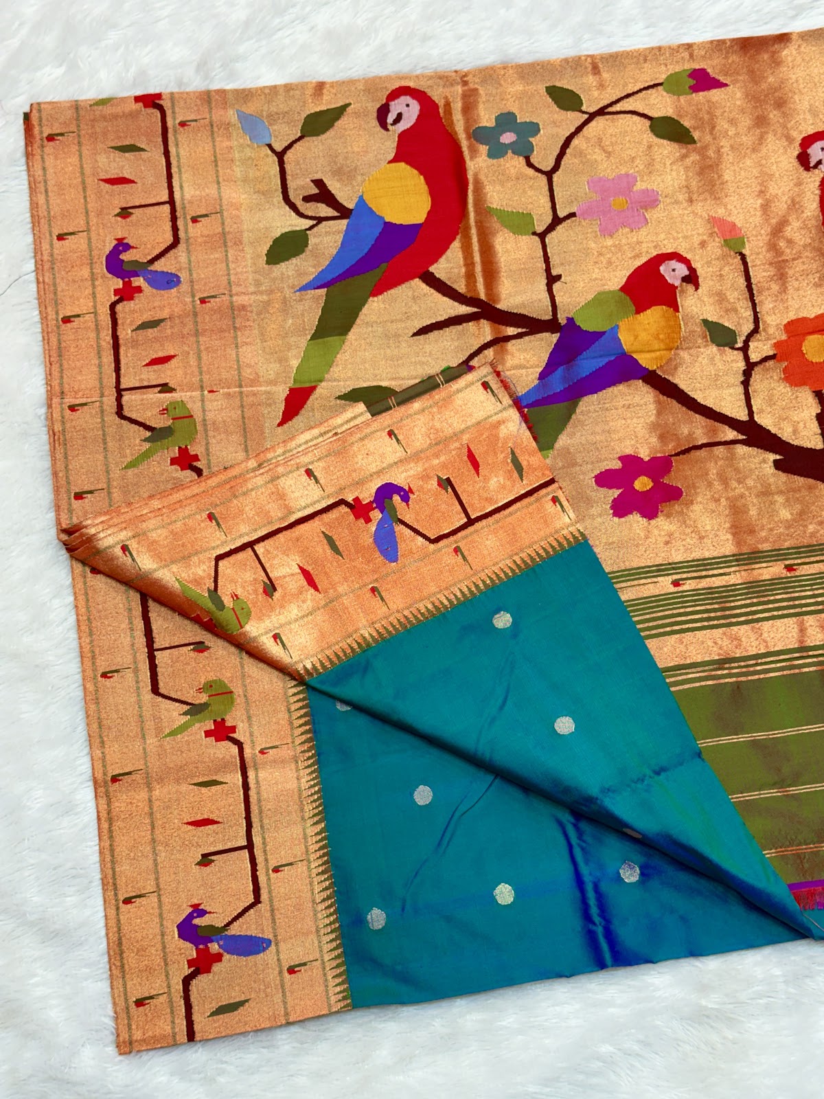 Parrot Peacock Border