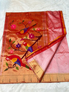 Single Muniya Paithani - Shubham Paithani Yeola - Angle 1