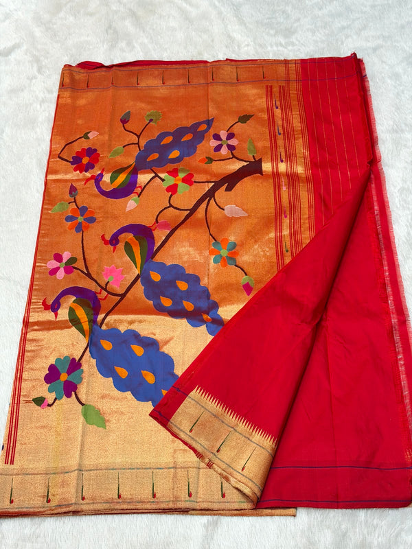 Single Muniya Paithani