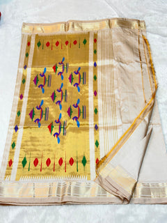 Traditional Yeola Paithani (View 2) - Shubham Paithani Yeola - Angle 2