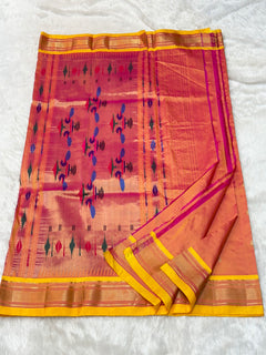 Traditional Yeola Paithani - Shubham Paithani Yeola - Angle 1