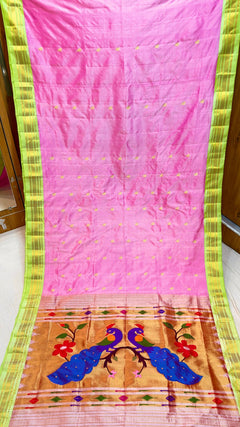 Yeola Paithani Fancy Pallu - Shubham Paithani Yeola - Angle 1