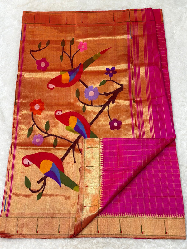 Single Muniya Paithani