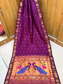 Yeola Paithani Fancy Pallu - Shubham Paithani Yeola - Angle 1