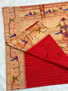 Parrot Peacock Border - Shubham Paithani Yeola - Angle 1