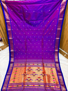 Traditional Yeola Paithani - Shubham Paithani Yeola - Angle 1