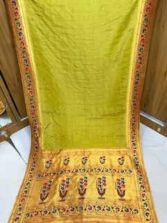 Viscose Soft Silk Aaswali Border - Shubham Paithani Yeola - Angle 1