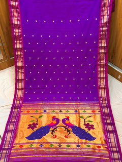 Yeola Paithani Fancy Pallu - Shubham Paithani Yeola - Angle 1