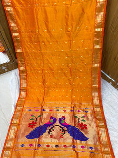 Yeola Paithani Fancy Pallu - Shubham Paithani Yeola - Angle 1