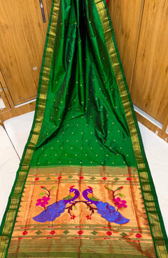 Yeola Paithani Fancy Pallu - Shubham Paithani Yeola - Angle 1