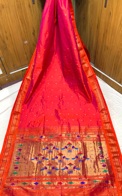 Traditional Yeola Paithani - Shubham Paithani Yeola - Angle 1