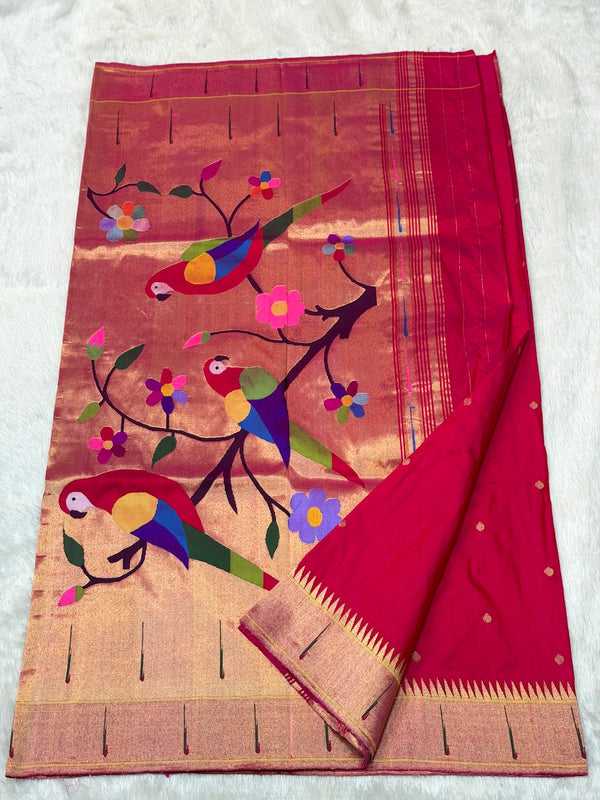 Single Muniya Paithani