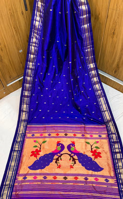 Yeola Paithani Fancy Pallu - Shubham Paithani Yeola - Angle 1