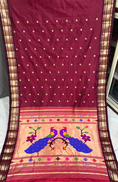 Yeola Paithani Fancy Pallu - Shubham Paithani Yeola - Angle 1