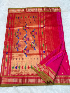 Traditional Yeola Paithani - Shubham Paithani Yeola - Angle 1