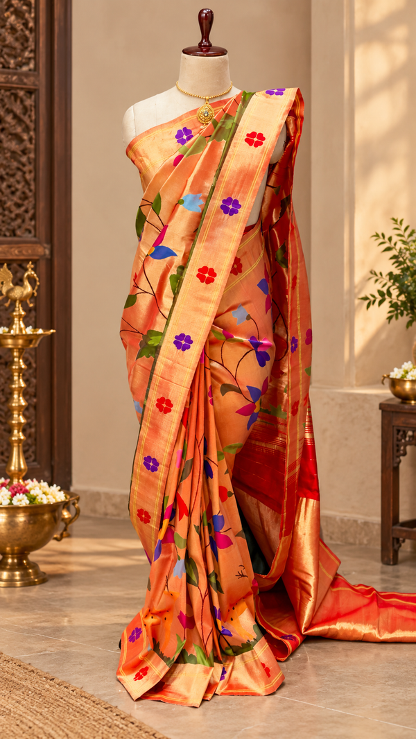 All Over Jaal Brocade Paithani