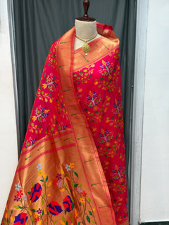 Single muniya border soft silk all over - Angle 1
