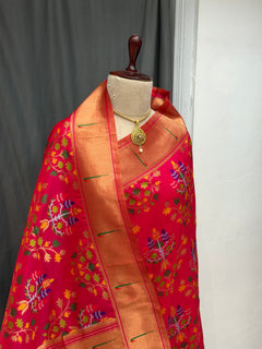 Single muniya border soft silk all over - Angle 2