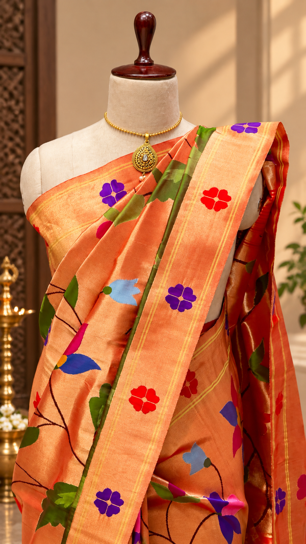 All Over Jaal Brocade Paithani