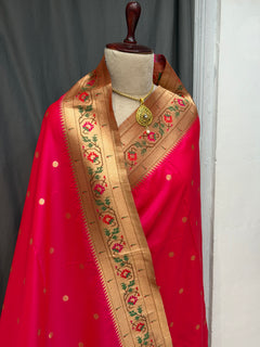 Soft silk Asawali border - Angle 2