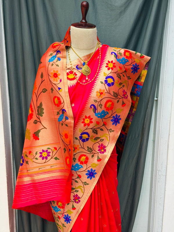 One side big border soft silk