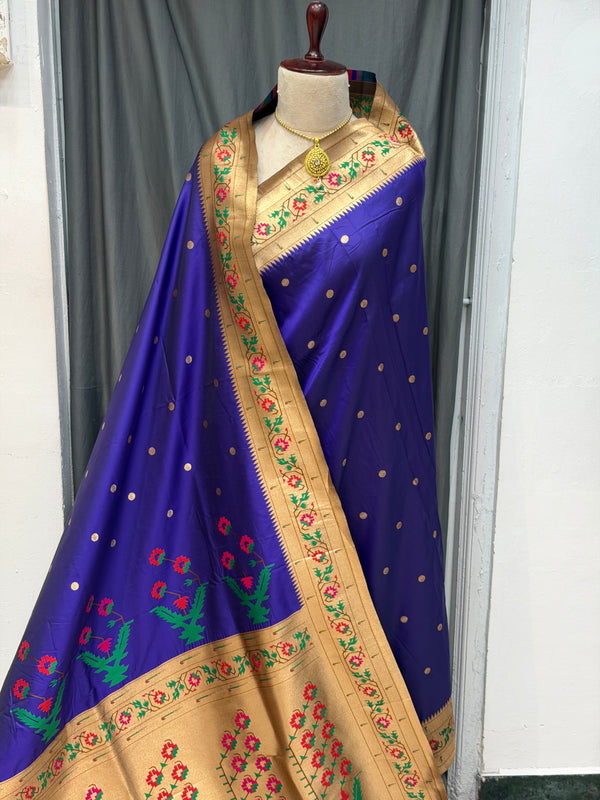 Soft silk Asawali border