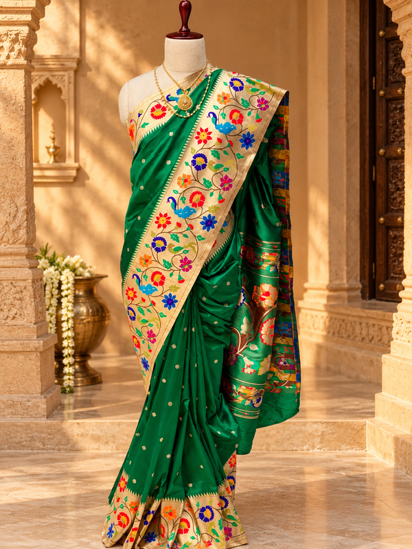One side big border soft silk