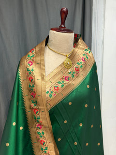 Soft silk Asawali border - Angle 2