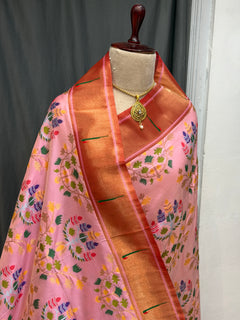 Single muniya border soft silk all over - Angle 2