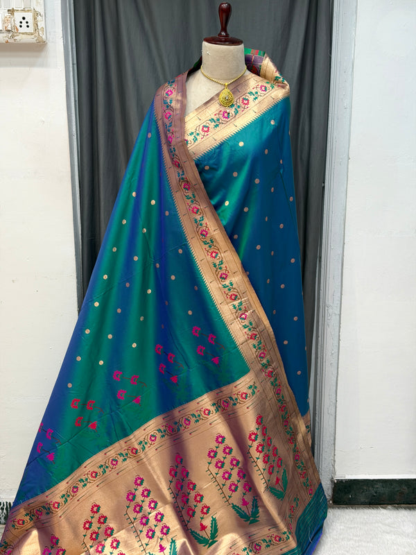 Soft silk Asawali border