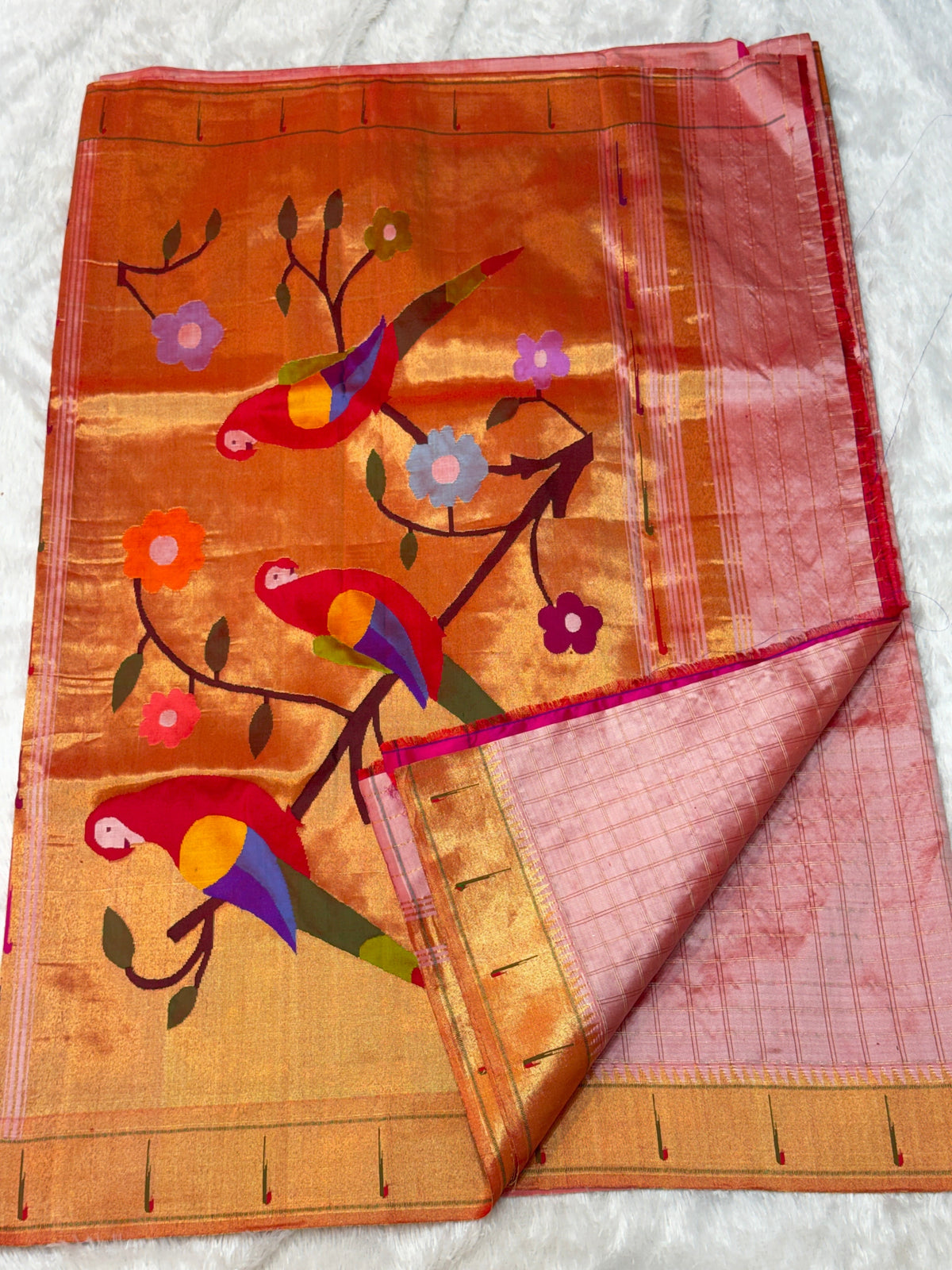 Single Muniya Paithani