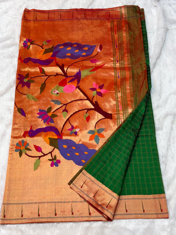 Single Muniya Paithani