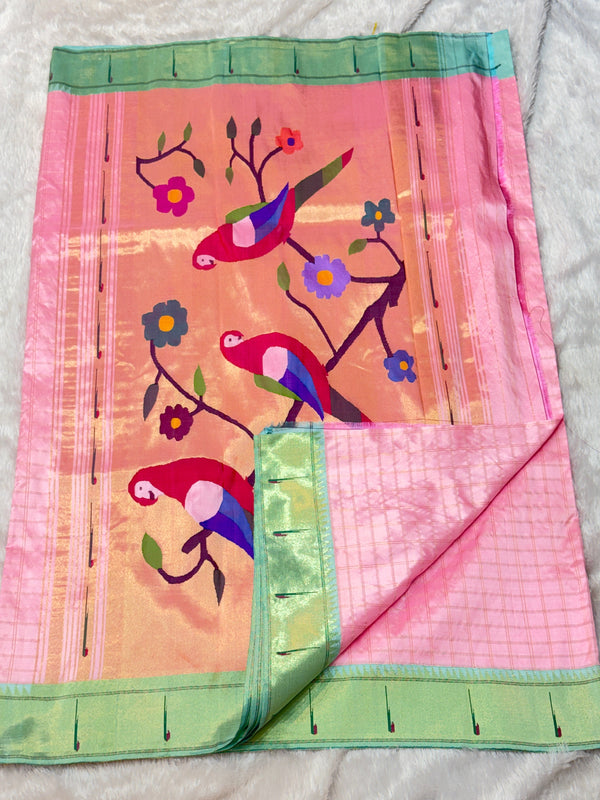 Single Muniya Paithani