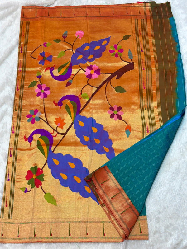 Single Muniya Paithani