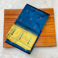 Semi Silk Single Muniya - Shubham Paithani Yeola - Angle 1