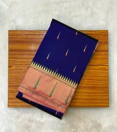Semi Silk Single Muniya - Shubham Paithani Yeola - Angle 1
