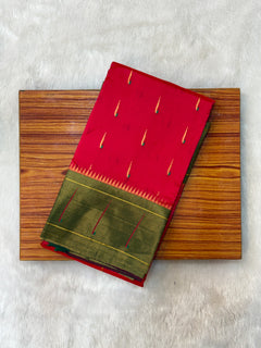Semi Silk Single Muniya - Shubham Paithani Yeola - Angle 1