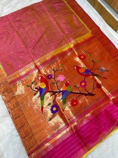 Single Muniya Paithani - Image 1 - Angle 1