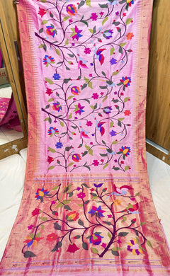 All Over Jaal Brocade Paithani - Shubham Paithani Yeola - Angle 1