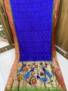 Single Muniya Bandhani Paithani - Angle 3