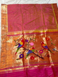 Single Muniya Paithani - Image 2 - Angle 2